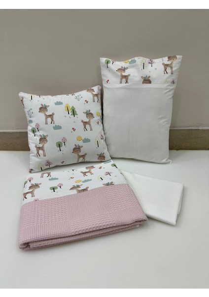 Busebabyhome Pembe , Çocuk Çok Amaçlı Poplin ,pikeli ve Ponponlu Nevresim Takımı 6'lı Set fiyatları