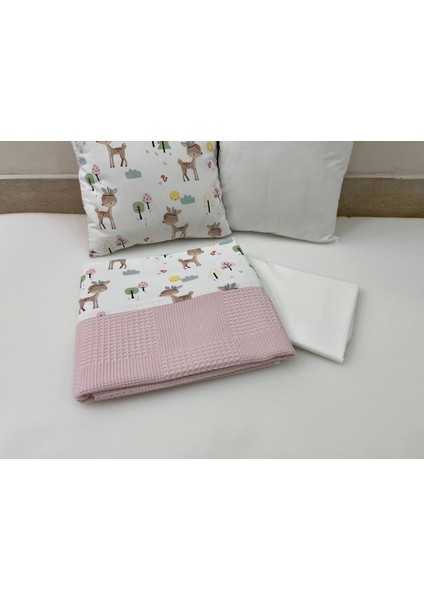 Busebabyhome Pembe , Çocuk Çok Amaçlı Poplin ,pikeli ve Ponponlu Nevresim Takımı 6'lı Set modelleri