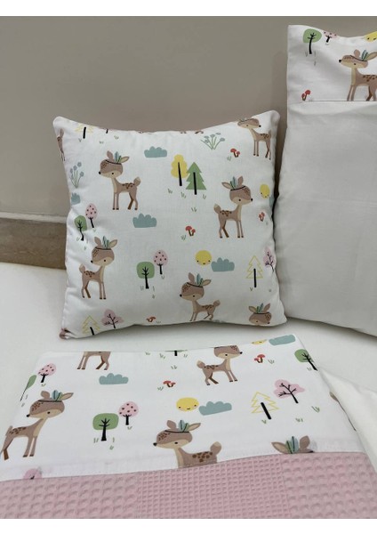 Busebabyhome Pembe , Çocuk Çok Amaçlı Poplin ,pikeli ve Ponponlu Nevresim Takımı 6'lı Set fırsatları