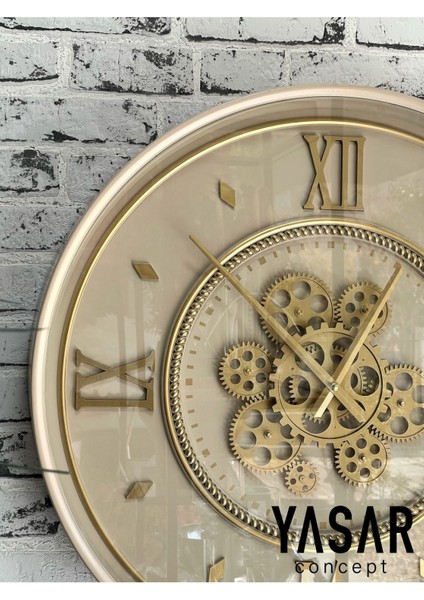 Diale Metal Çarklı Duvar Saati 55 cm fiyatları