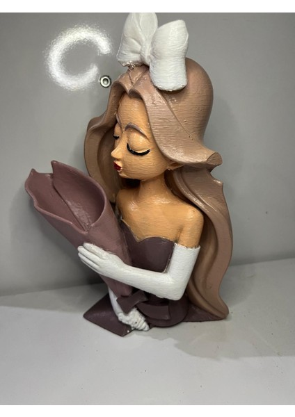 Çiçekçe Kız Biblo 3dbaskı