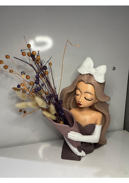 Çiçekçe Kız Biblo 3dbaskı