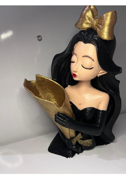 Çiçekçe Kız Biblo 3dbaskı