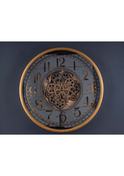 Mirrion Metal Çarklı Duvar Saati 60 cm