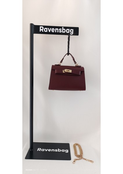 Kilit Detaylı Lüks El ve Omuz Kadın Çanta