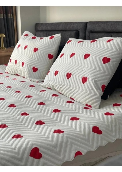 Ultrasonic Kapitone Yatak Örtüsü Takımı, Tek Kişilik | Beyaz Renk, Şık ve Hafif Tasarım, 2 Parça Set fiyatları