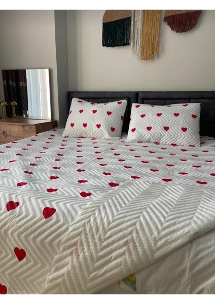 Ultrasonic Kapitone Yatak Örtüsü Takımı, Tek Kişilik | Beyaz Renk, Şık ve Hafif Tasarım, 2 Parça Set indirimleri