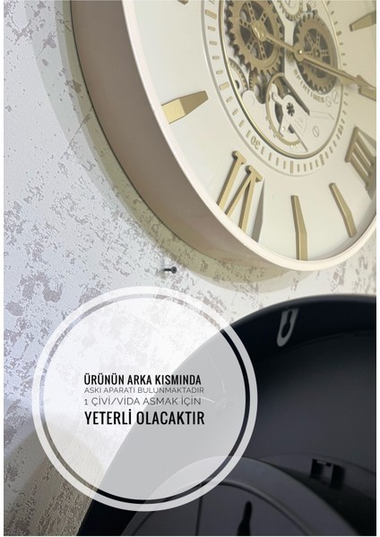 Globetime Dünya Haritalı Metal Çarklı Duvar Saati 60 cm modelleri