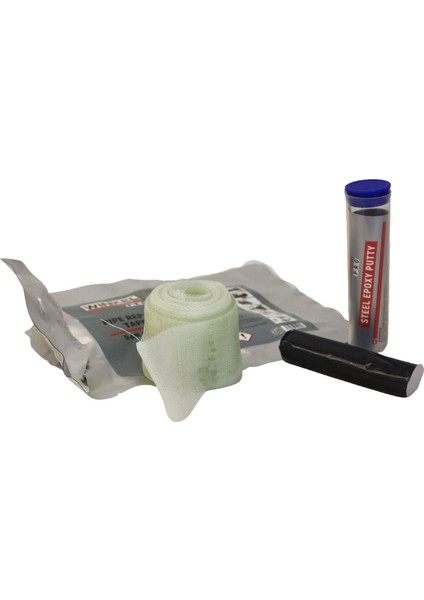 Pro Epoksi Boru Tamir Kiti – Sıhhi Tesisat Su Kaçakları ve Çatlak Borularda Hızlı Onarım 5cm x 1,5m modelleri