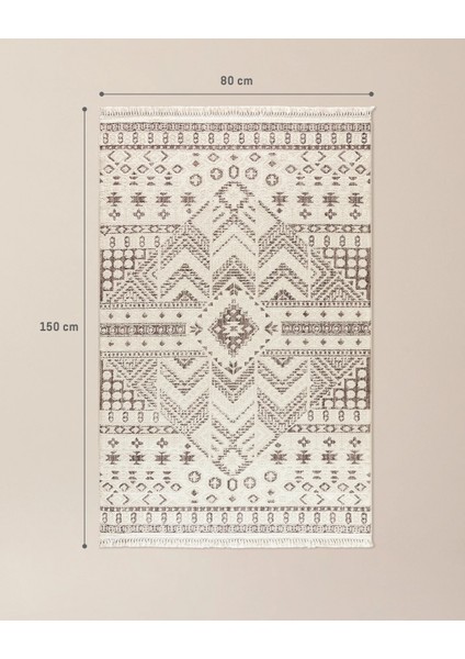 Luberon Halı - Krem - 80x150 cm fırsatları