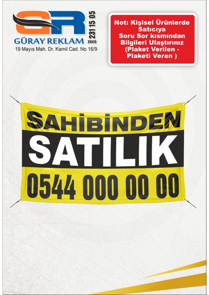 Satılık-Afiş Pankart