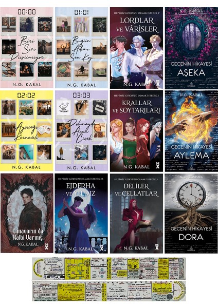 N. G. Kabal 13 Kitap Set/gençlik Serüveni-Hepimiz Gökyüzü Olmak Istedik-Gecenin Hikayesi - Canavar