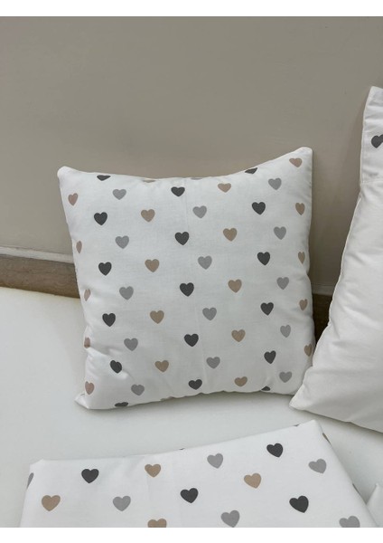 Krem Çocuk Çok Amaçlı Poplin , pikeli ve Ponponlu Nevresim Takımı 6'lı Set fırsatları