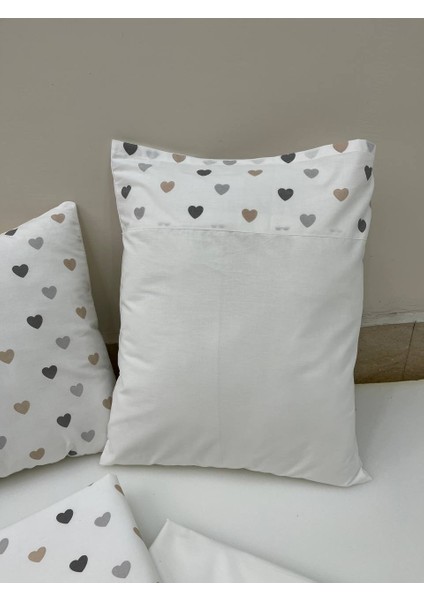 Krem Çocuk Çok Amaçlı Poplin , pikeli ve Ponponlu Nevresim Takımı 6'lı Set indirimleri