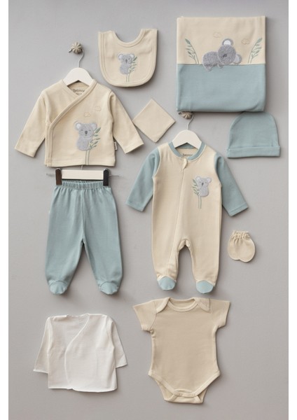 My Baby Kumsal % 100 Coton 10 Lu Hastane Çıkışı Yeni Sevimli Koala Desenli 10089