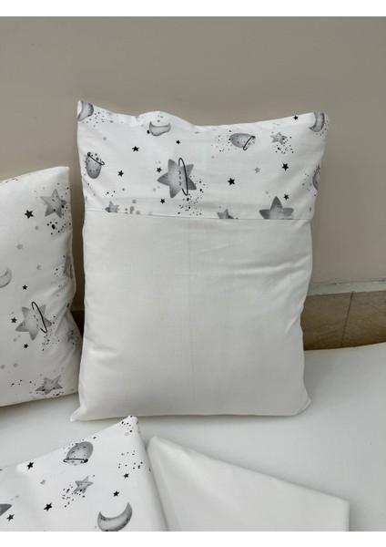 Krem Çocuk Çok Amaçlı Poplin , pikeli ve Ponponlu Nevresim Takımı 6'lı Set indirimleri