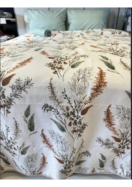 Çiçek Desenli Battal Boy Pike – 220X240 cm | Ferah, Zarif ve Yumuşacık Dokunuş