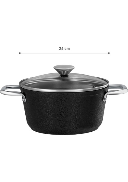 Noir Titanium Derin Tencere - Siyah - 24 cm indirimleri