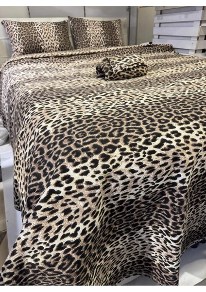 Leopar Desenli Battal Boy Pike – 220X240 cm | Cesur Tarz, Hafif Konfor