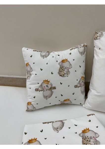 Krem Çocuk Çok Amaçlı Poplin , pikeli ve Ponponlu Nevresim Takımı 6'lı Set fırsatları