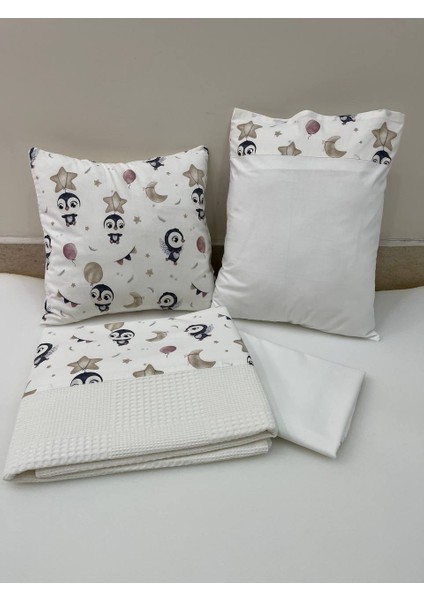 Krem Çocuk Çok Amaçlı Poplin , pikeli ve Ponponlu Nevresim Takımı 6'lı Set fiyatları