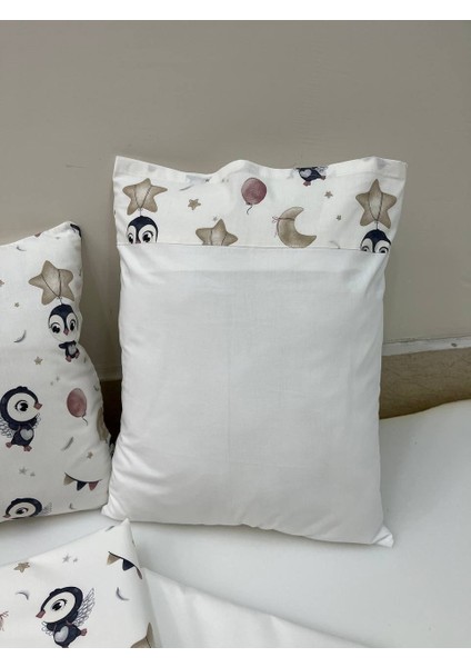 Krem Çocuk Çok Amaçlı Poplin , pikeli ve Ponponlu Nevresim Takımı 6'lı Set indirimleri