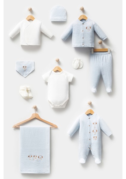 My Baby Kumsal % 100 Coton 10 Lu Hastane Çıkışı Yeni Sevimli Köpekçikler Desenli 10116