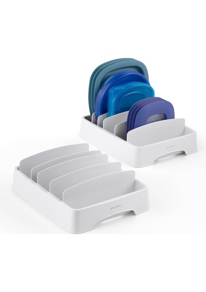 Storalid Kapak Düzenleyici, Küçük, 2'li Paket, Beyaz