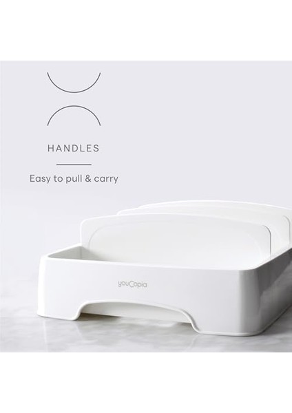 Storalid Kapak Düzenleyici, Küçük, 2'li Paket, Beyaz fiyatları