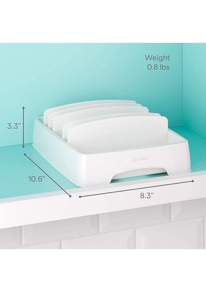 Storalid Kapak Düzenleyici, Küçük, 2'li Paket, Beyaz modelleri