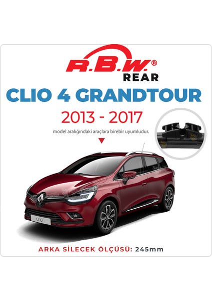 Rbw Arka Silecek Renault Clio 4 Grandtour 2013-2017 ile Uyumlu