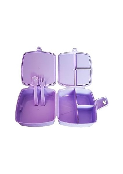 Çocuk Beslenme Kutusu Kedi Temalı Lila fiyatları