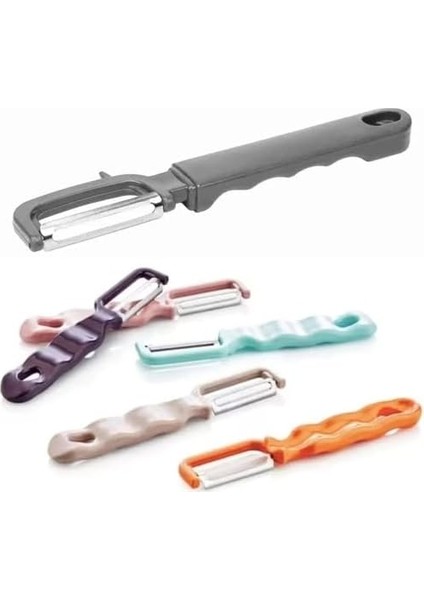 Tasarımlı Sebze Soyacağı, Paslanmaz Çelik Bıçaklı, Çok Renkli modelleri