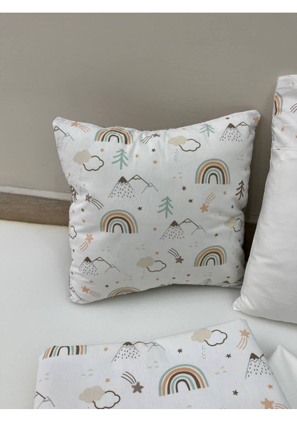 Kahverengi Çocuk Çok Amaçlı Poplin , pikeli ve Ponponlu Nevresim Takımı 6'lı Set fırsatları