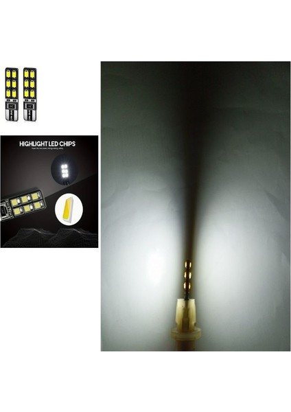 ( 2 x Adet ) 1 Takım Wındows LED T10 Dipsiz Ampul Beyaz (Dipsiz LED T10 Whıte) fiyatları