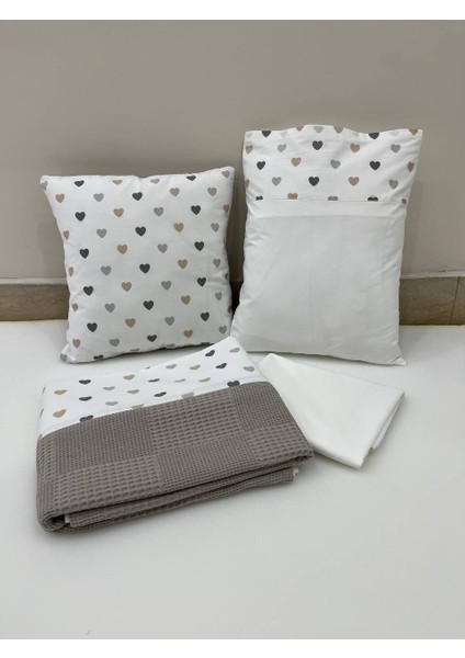 Kahverengi Çocuk Çok Amaçlı Poplin , pikeli ve Ponponlu Nevresim Takımı 6'lı Set fiyatları