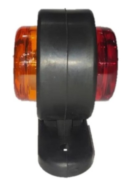 Mini Takoz Lamba 12 Ledli 12-24 Volt Kırmızı Turuncu 2 Adet