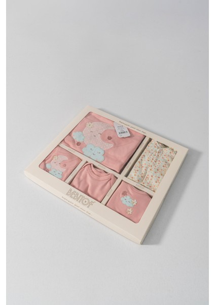 My Baby Kumsal % 100 Coton 10 Lu Hastane Çıkışı Yeni Sevimli Aybalam Desenli 10123