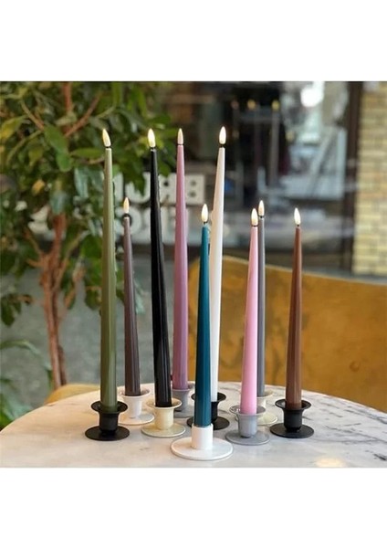 Iç Mekan Alevsiz LED Akşam Yemeği Mumu - 2'li Set - Flame™ Teknolojili - Pille fiyatları