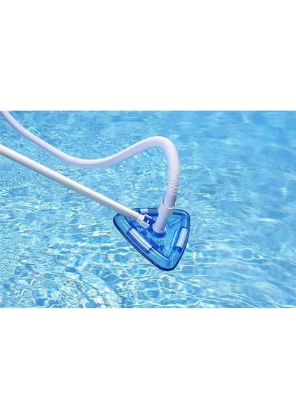 Poolmaster 27514 Clear-View Üçgen Vinil Astar Yüzme Havuzu Süpürgesi, Mavi