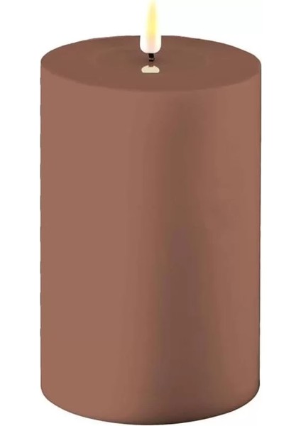 Dış Mekan Su Geçirmez Alevsiz LED Mum - Mocha - Flame™ Teknolojili - 1500 Saate