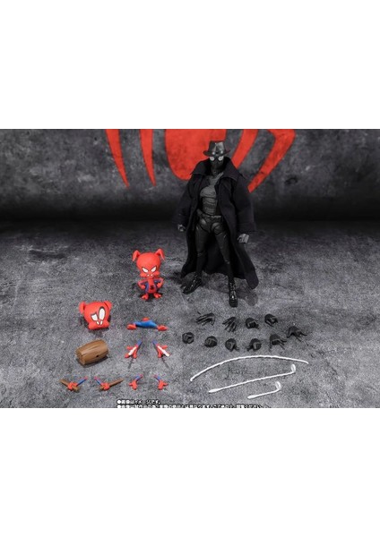 Spider-Man: Across The Spider-Verse S.h.figuarts Spider-Man Noir Spider-Ham Action Figure Shf Figür