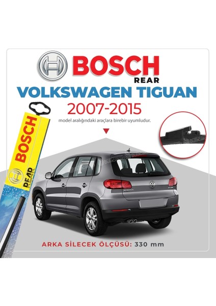 Bosch Rear Arka Silecek Volkswagen Tiguan 2007-2015 ile Uyumlu