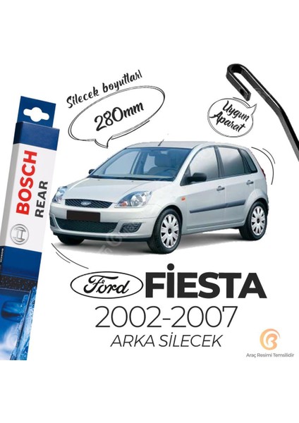 Bosch Rear Arka Silecek Ford Fiesta 2002-2007 ile Uyumlu