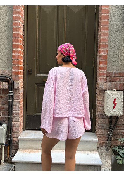 Çilek Keten Şortlu Takım fiyatları