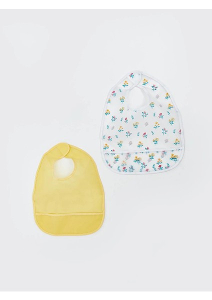 Lcw Baby Baskılı Kız Bebek Mama Önlüğü 2'li (W5)