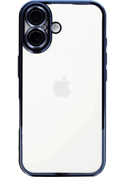 Iphone 16 Kılıf Razer Lensli Silikon - Mavi Zrnet