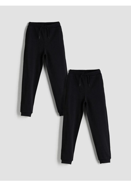 Lcw Kids Beli Lastikli Kız Çocuk Jogger Eşofman Alt 2'li (W5)