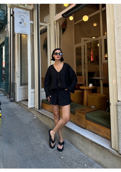 Çilek Keten Şortlu Takım fiyatları