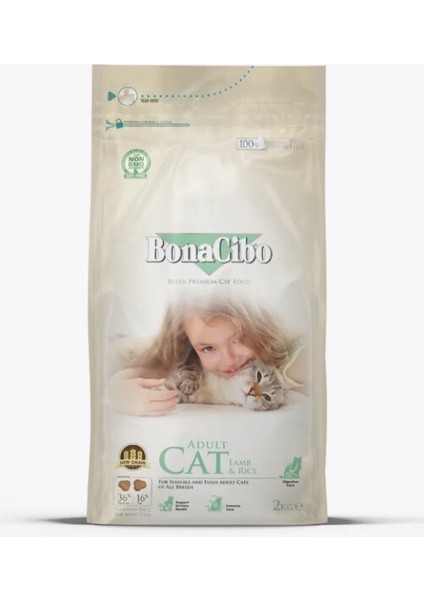 Adult Cat Lamb & Rice Kuzu Etli ve Pirinçli Yetişkin Kedi Maması 2 kg